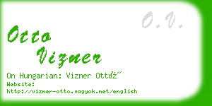 otto vizner business card